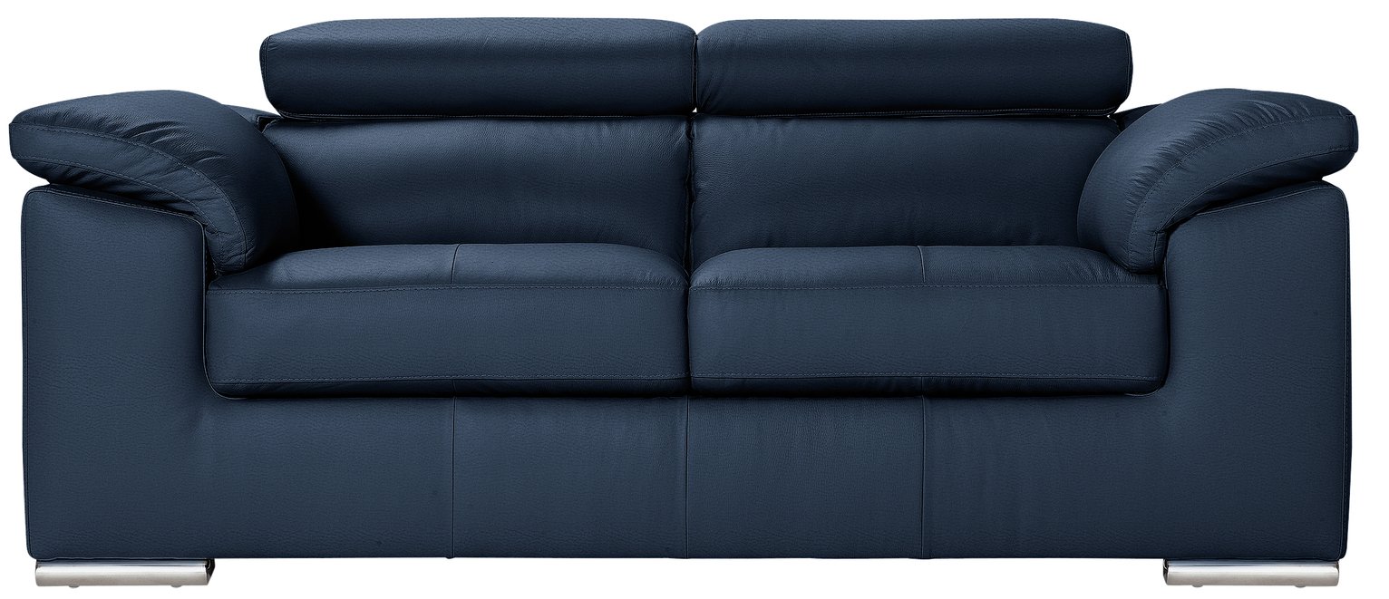 hygena valencia leather sofa