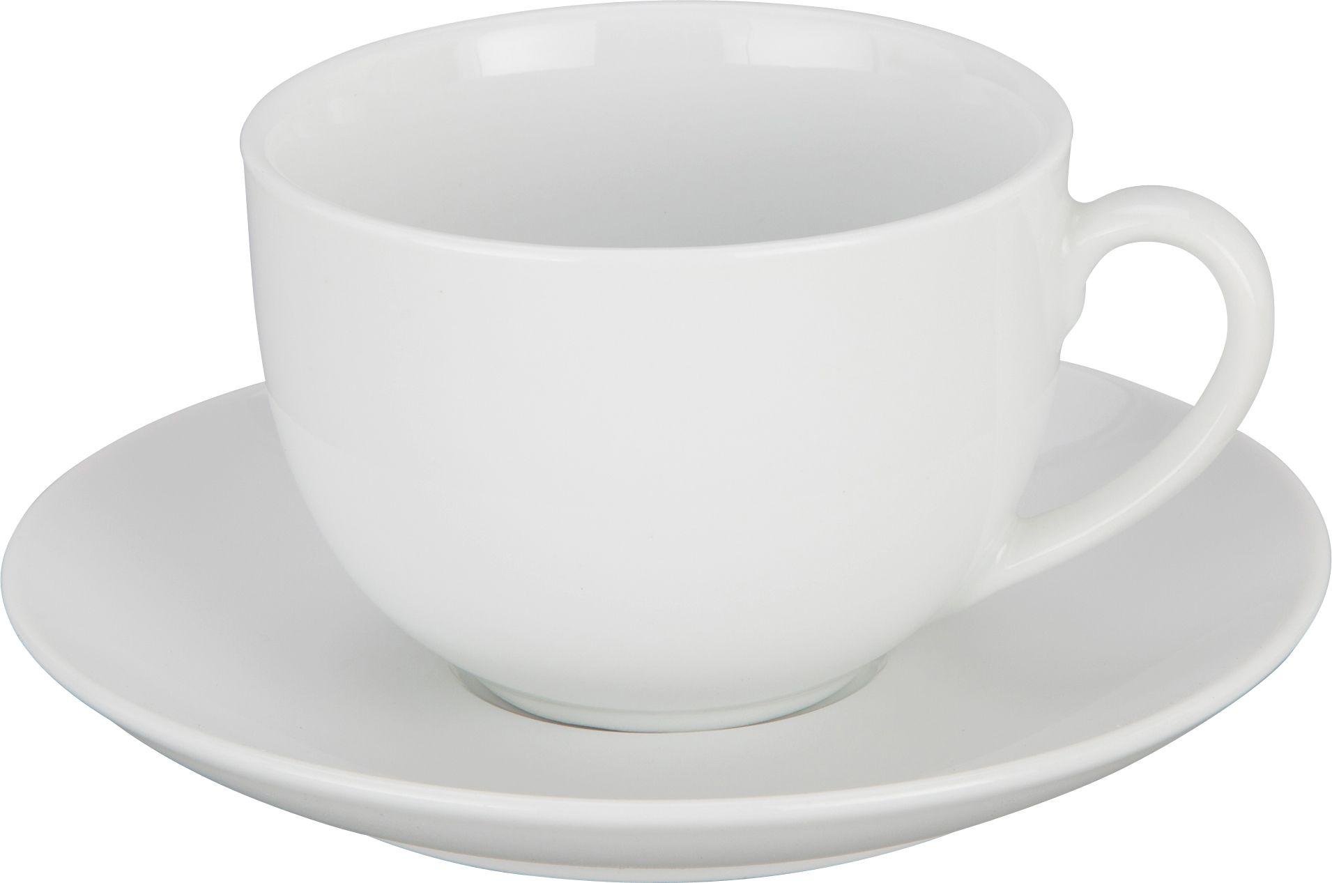 Buy Argos Home 4 Piece Porcelain Tea Cups & Saucers Set