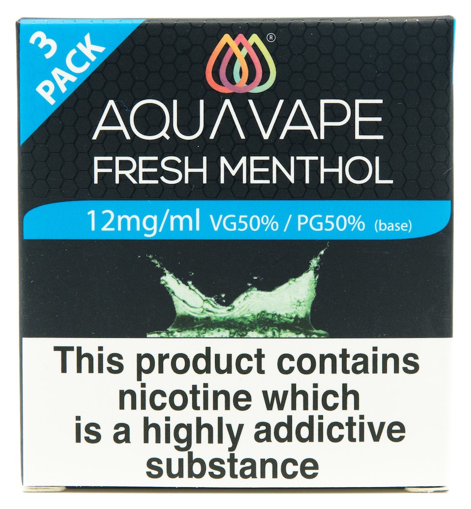 Aquavape 50-50 E-Liquid 3 Pack - 12mg Fresh Menthol Review