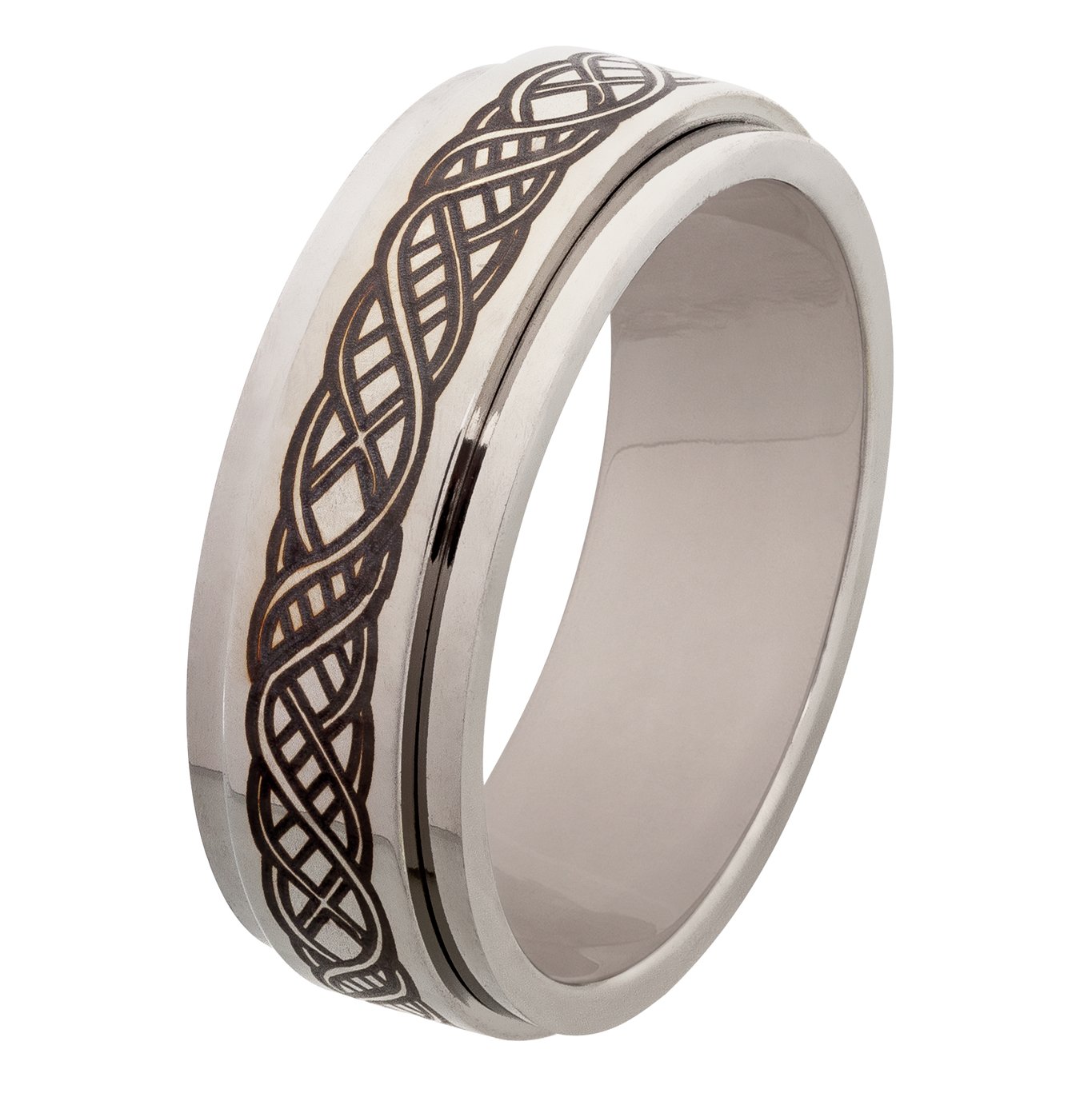 Revere Men's Stainless Steel Celtic Spinning Ring review