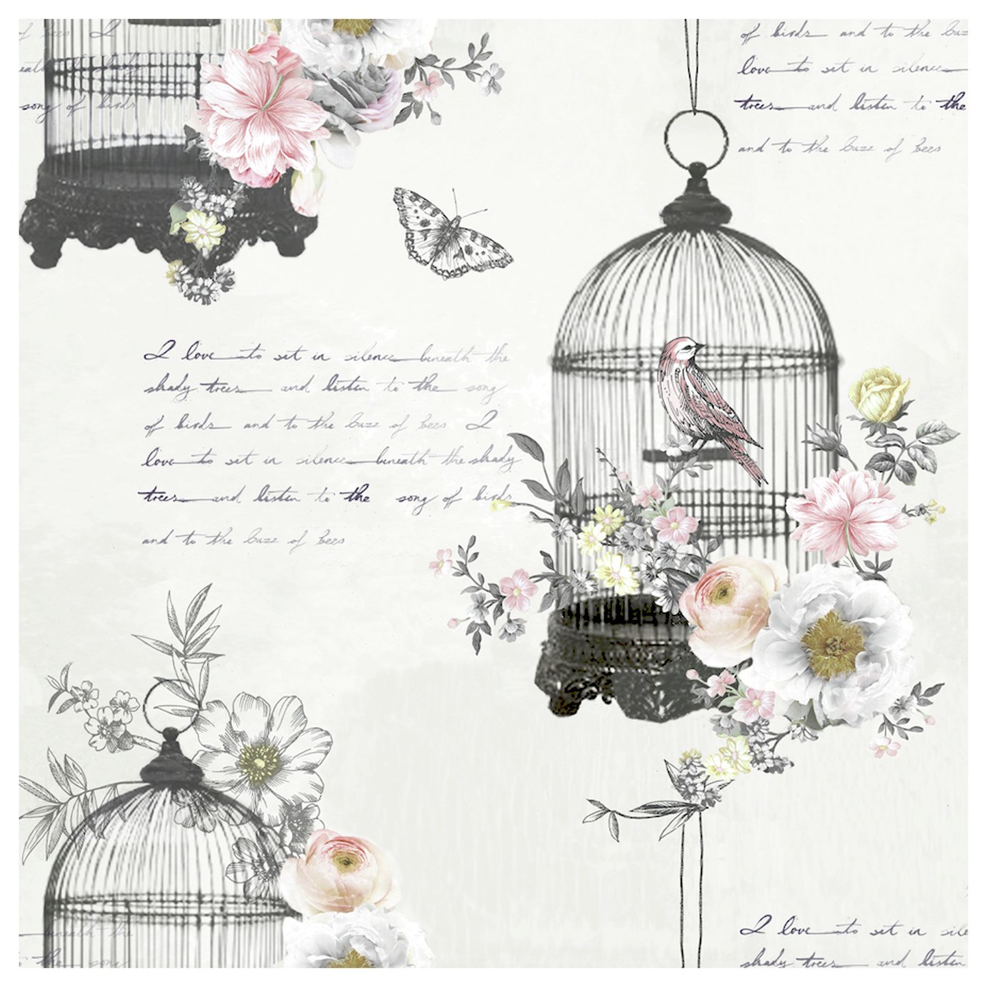 Arthouse Diamond Birdcage Wallpaper review