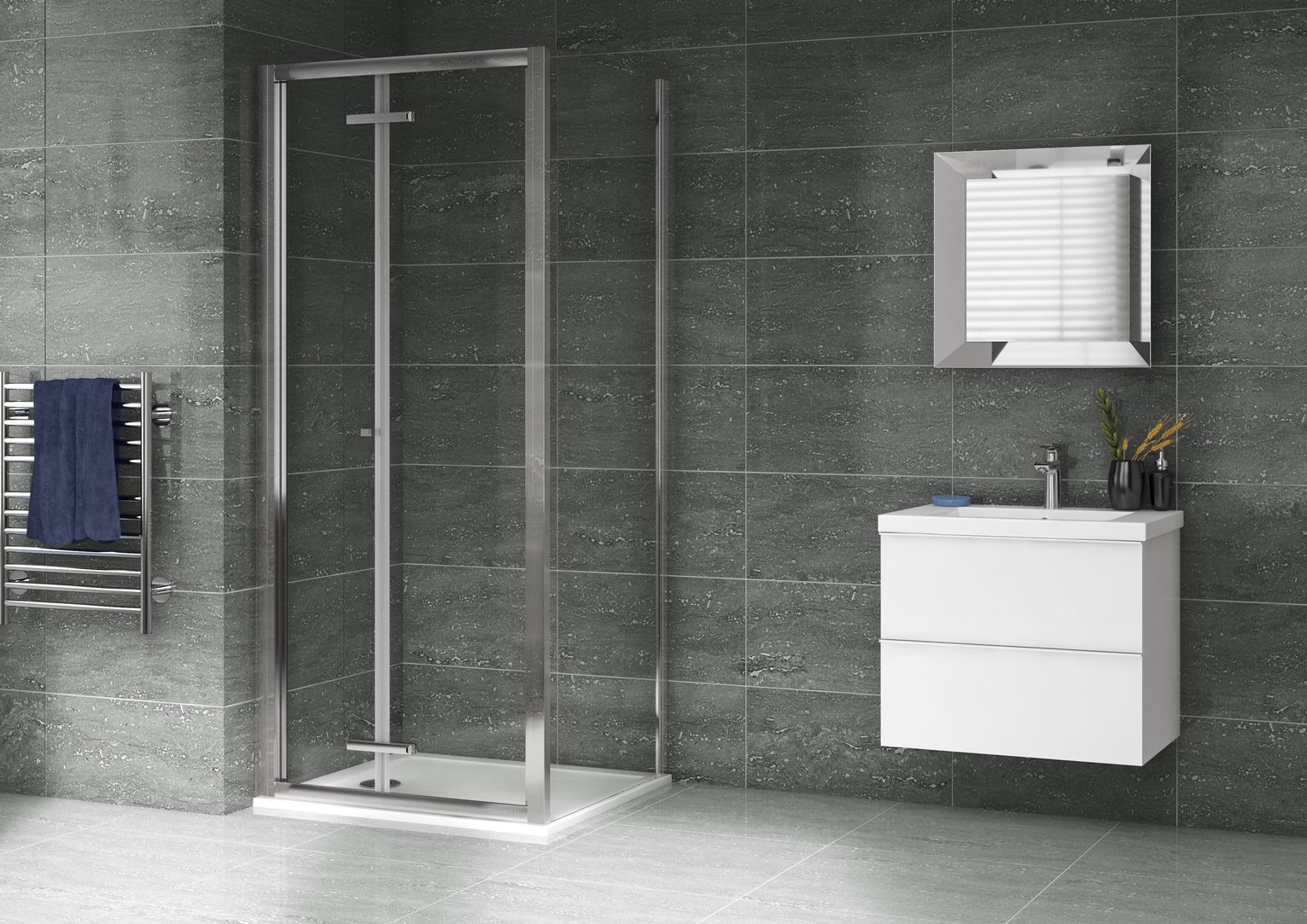 Aqualux 900mm x 900mm Bi-Fold Shower Enclosure & Tray review