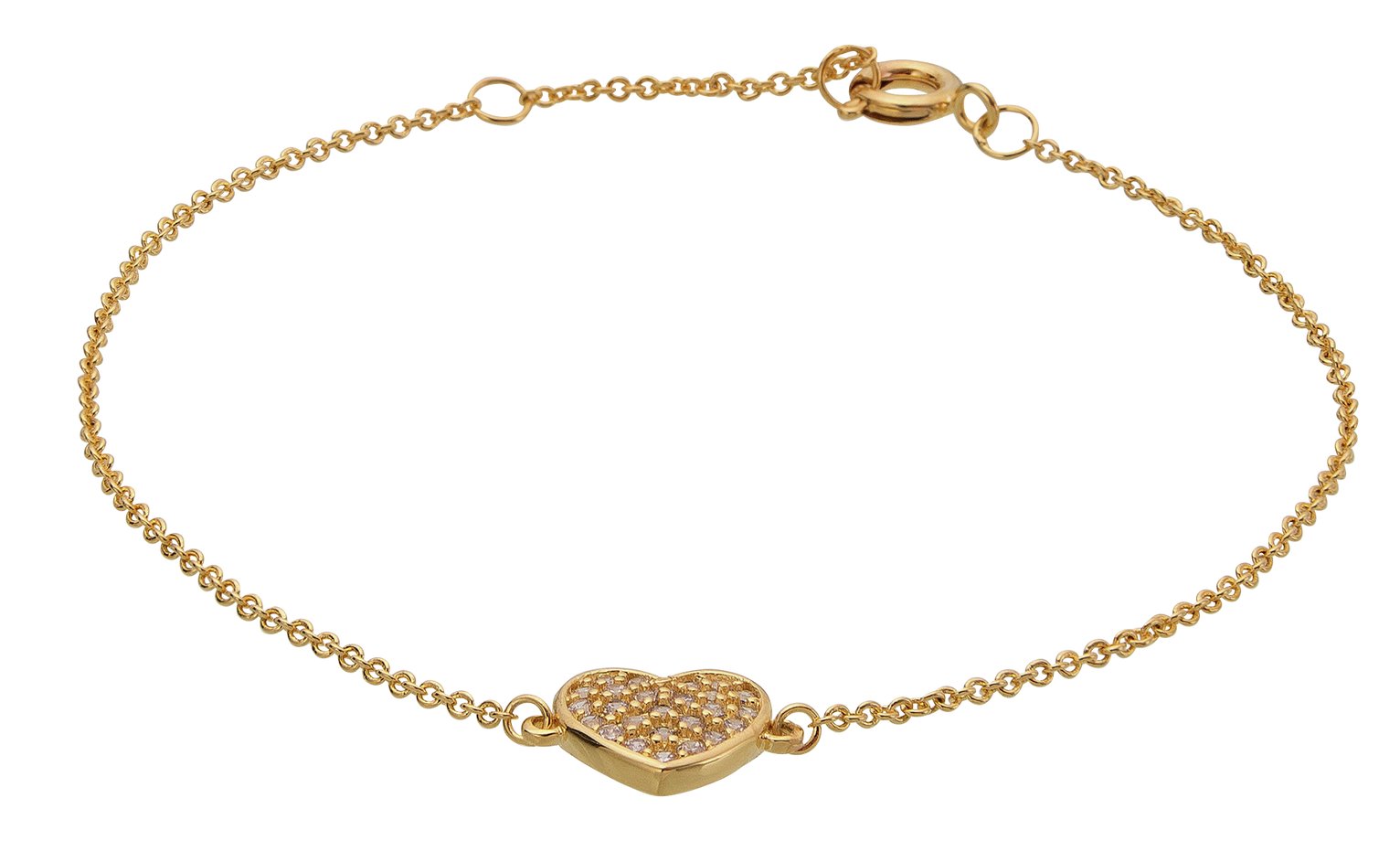 Abbey Clancy Gold Colour Cubic Zirconia Heart Bracelet Review