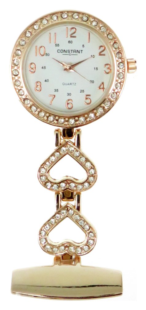 Constant Rose Gold Coloured Stone Set Fob Watch review