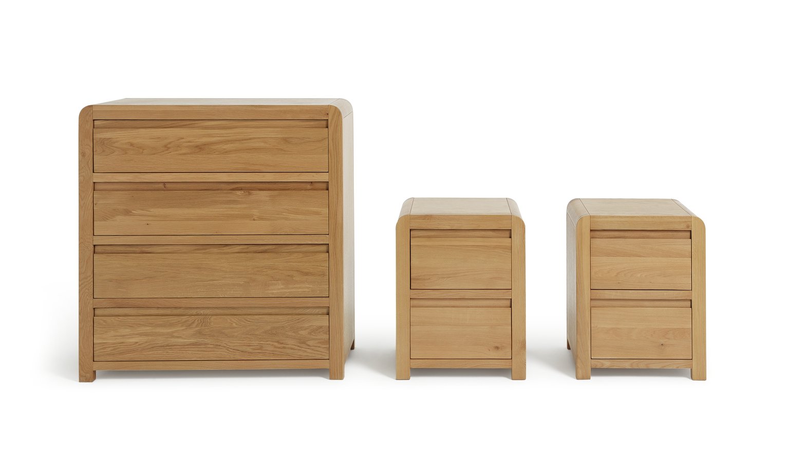 Heart of House Novara 2 Bedside & 4Drw Pkg- Oak & Oak Veneer Review