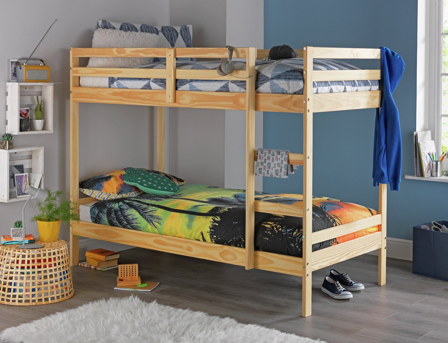 HOME Kids Pine Bunk Bed with 2 Mattresses review