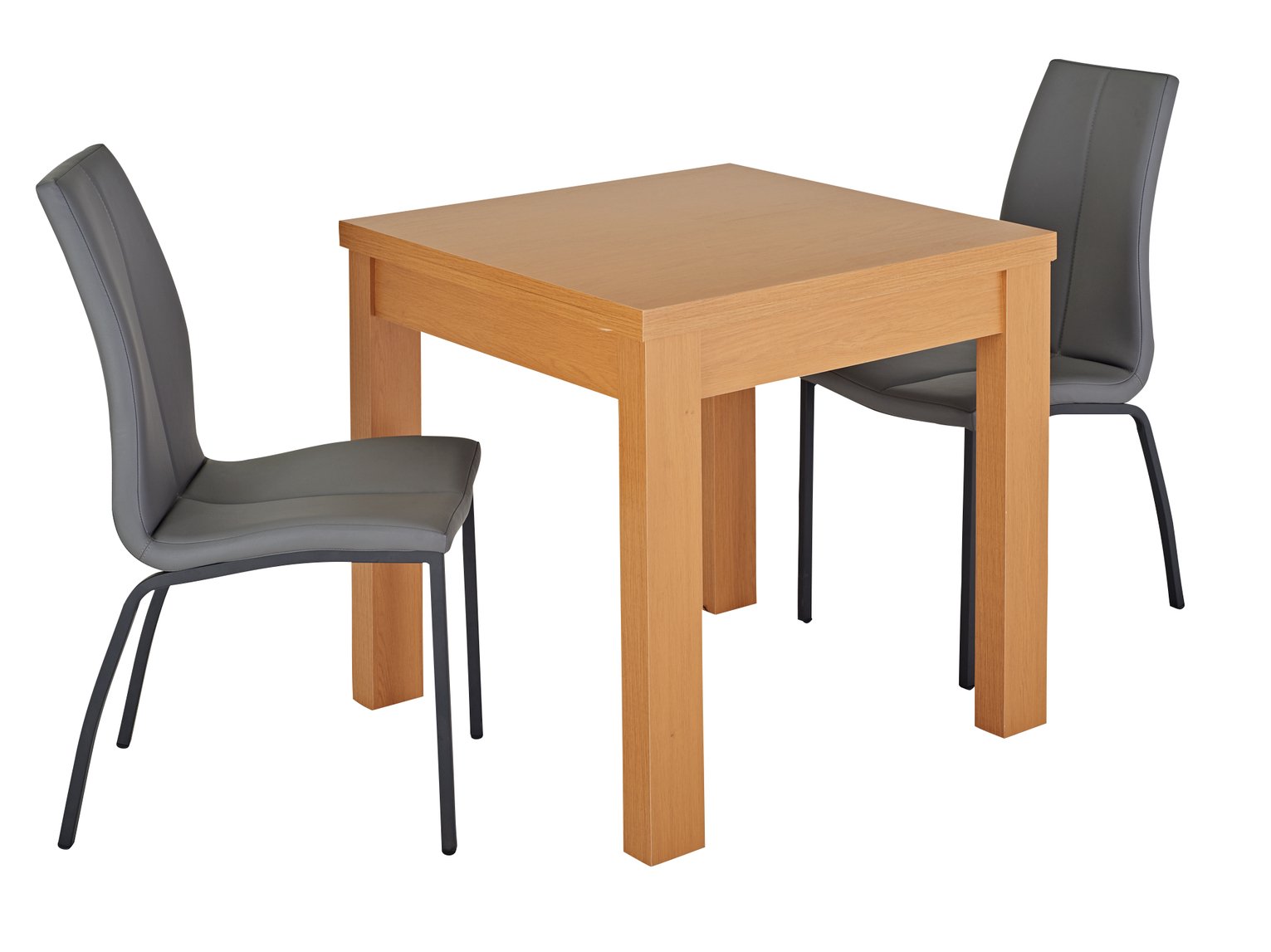 Collection Aberford Extendable Table & 2 Chairs - Charcoal Review