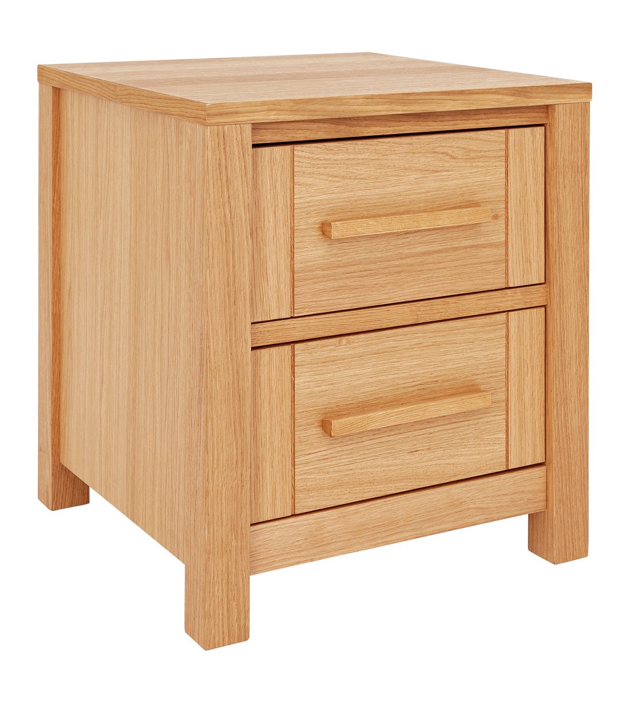 Collection Mawsley 2 Drawer Bedside Chest - Oak Veneer Review