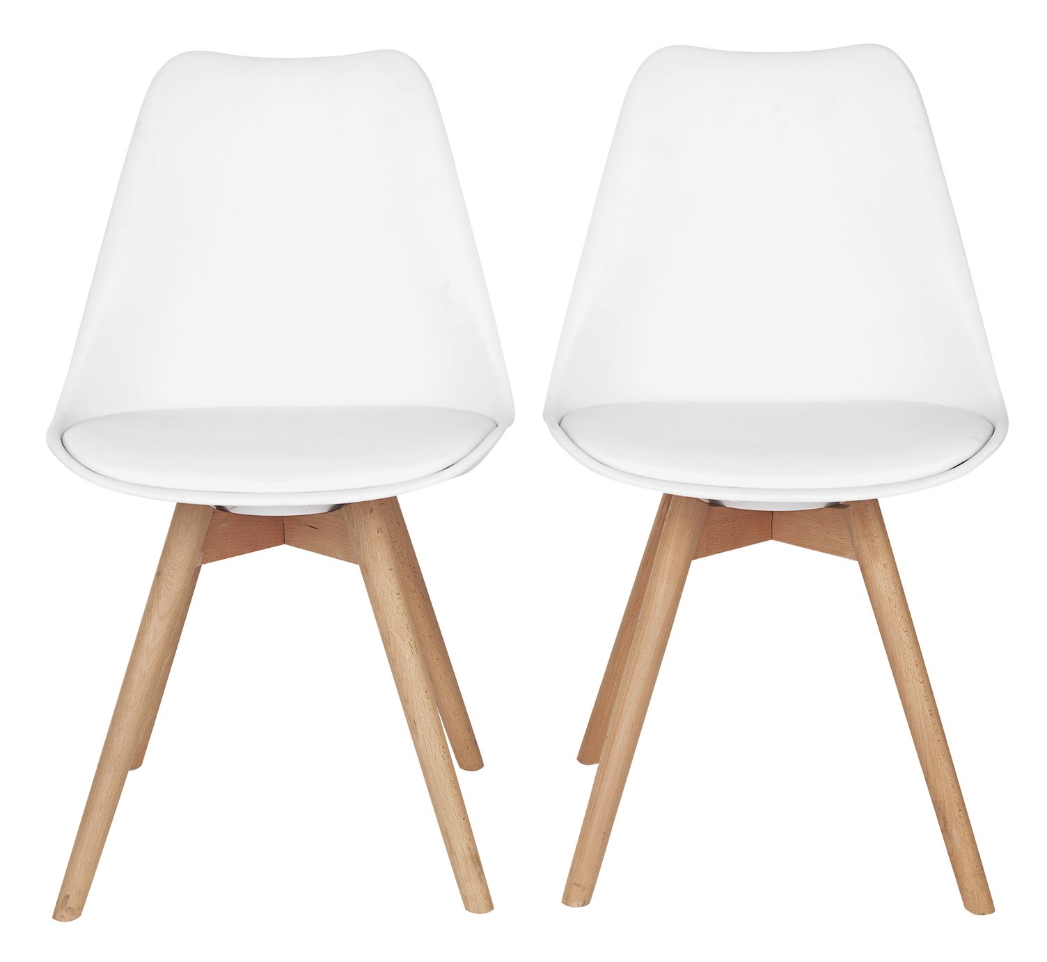 Hygena Charlie Pair of Plastic Chairs review