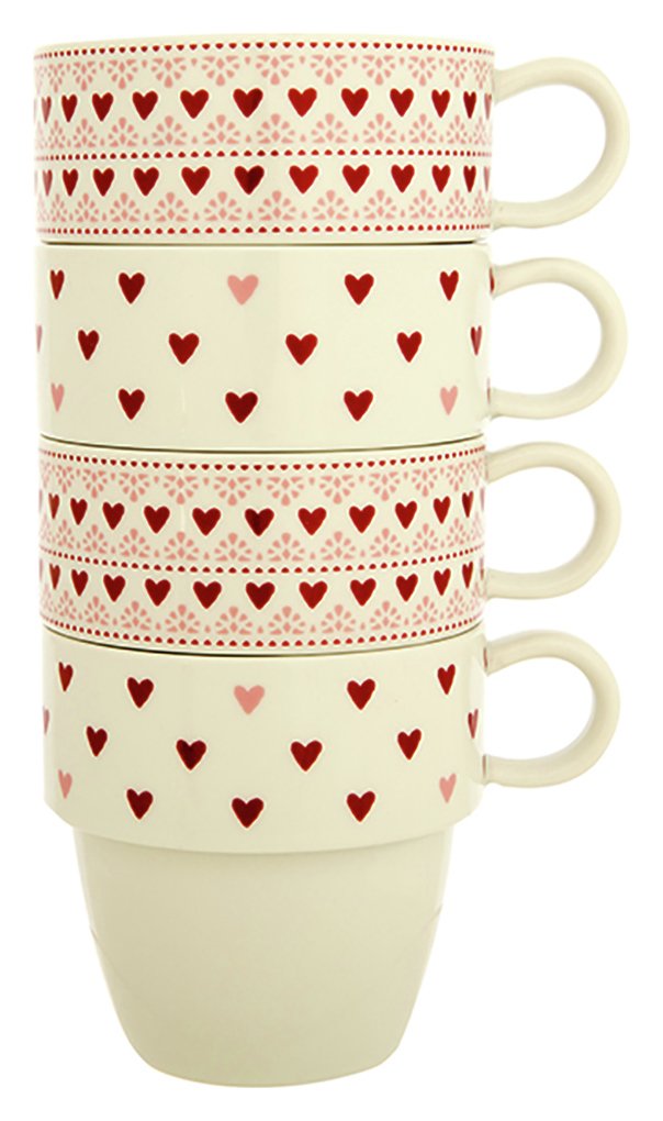 Sainsbury's Home Hearts Stacking Mugs review