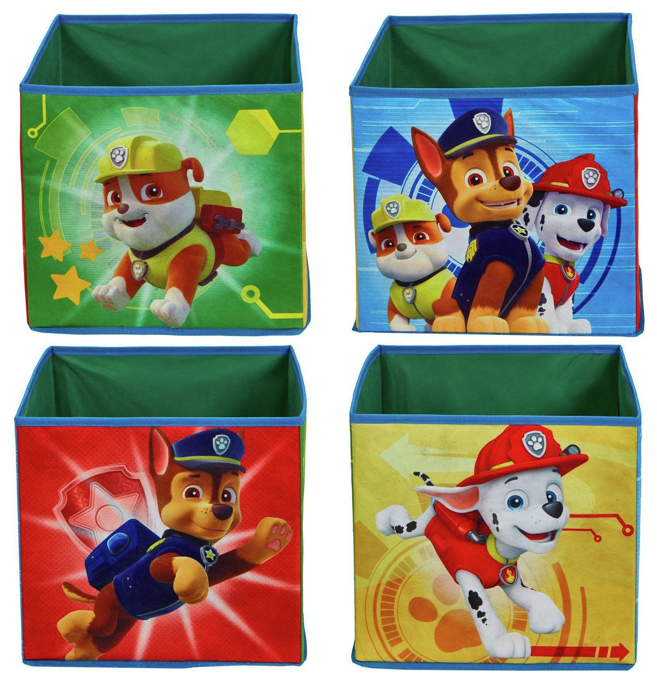 Paw Patrol Chase Set of 4 Fabric Storage Cubes Review