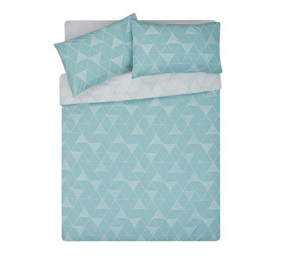 HOME Tribe Duck Egg Geo Bedding Set - Double Review