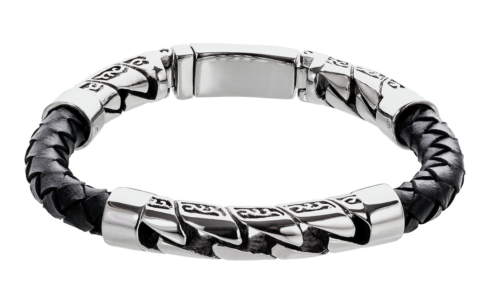 Revere Men's Stainless Steel and Leather Bracelet Review