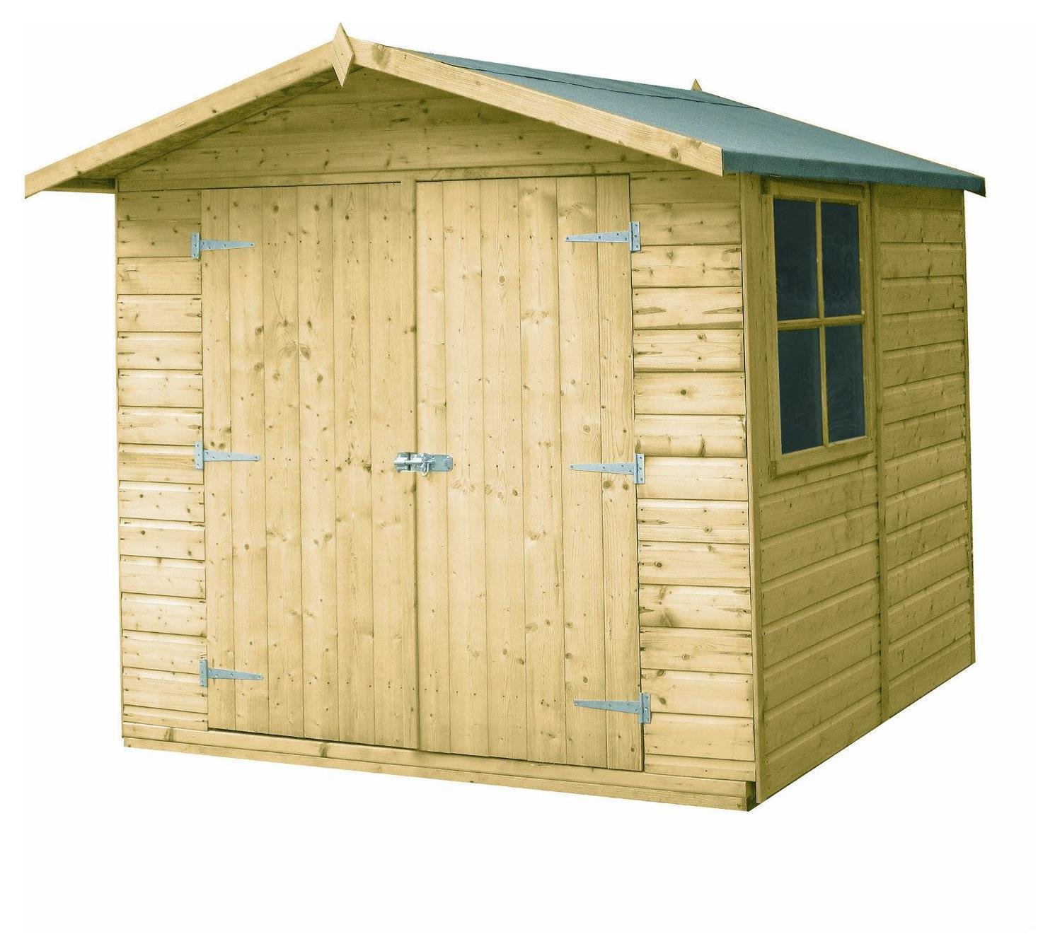 Homewood Pressure Treated Apex Double Door Shed  7 x 7ft review