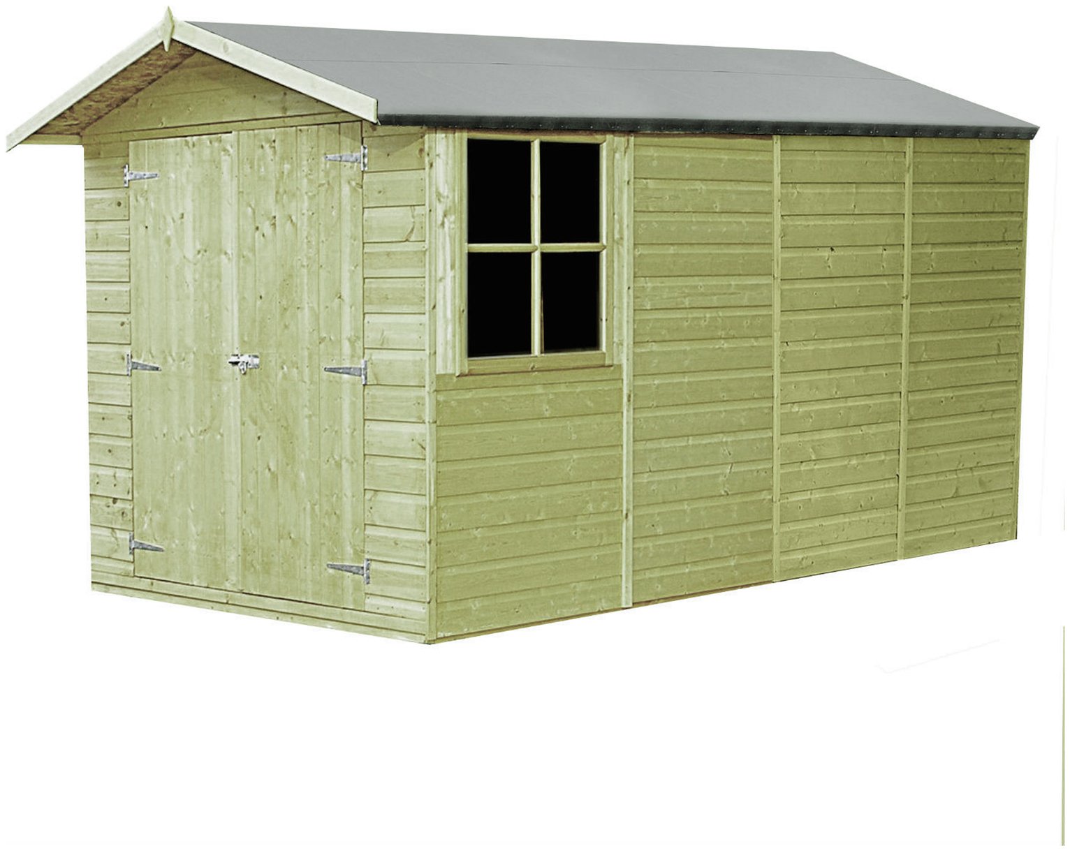 Homewood Pressure Treated Apex Shed 13 x 7ft review