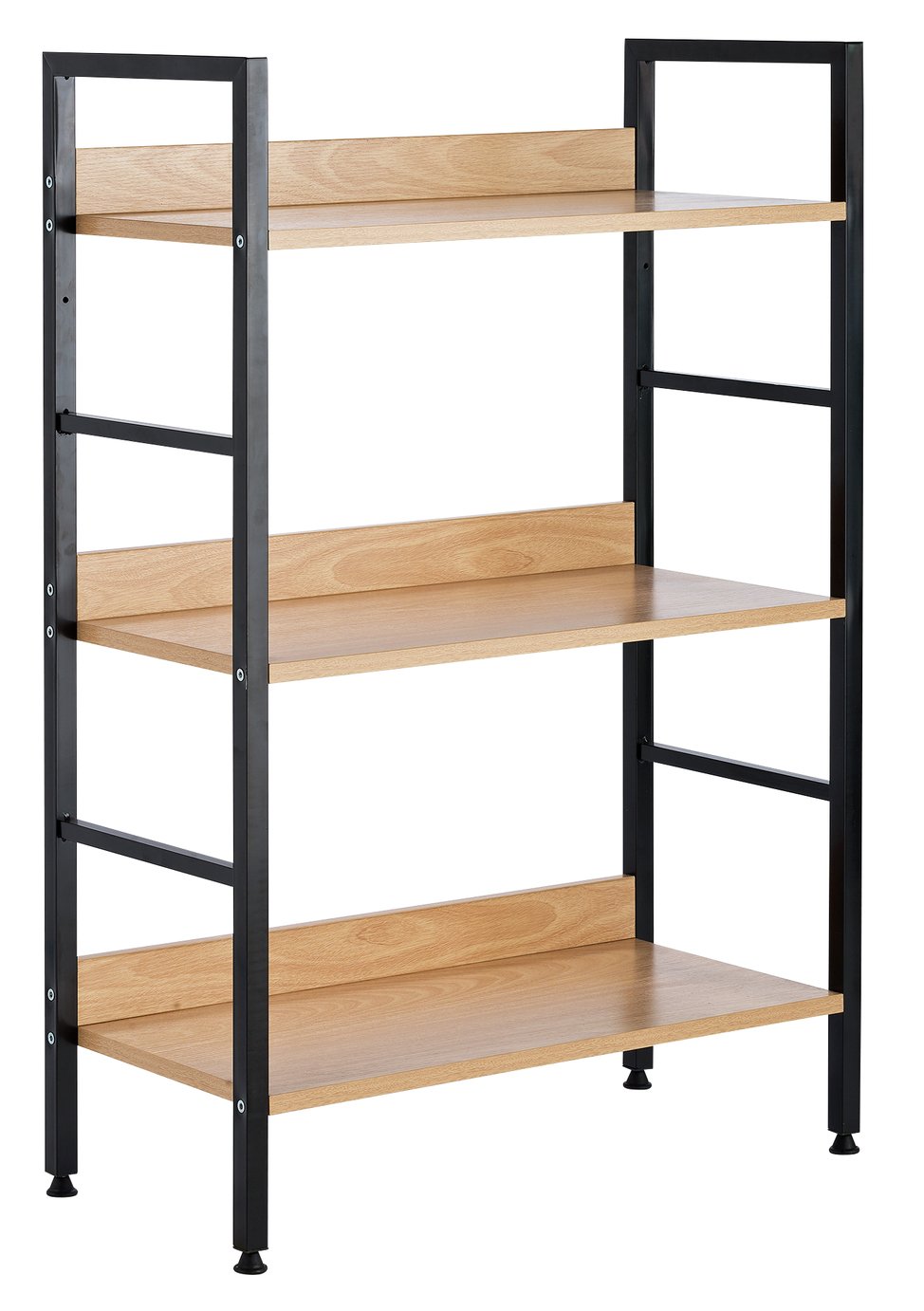 HOME 3 Tier Metal & Oak Effect Shelf Unit review