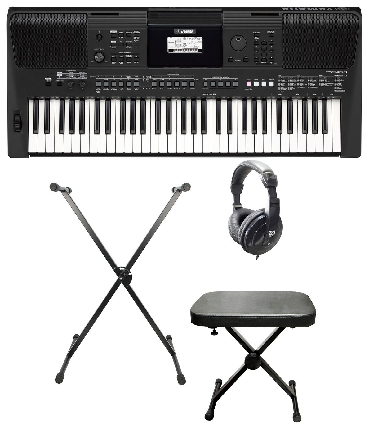 Yamaha PSRE463 Keyboard Package review