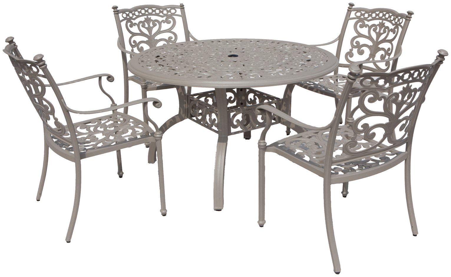 Milan Round 4 Seater Cast Aluminium Patio Set review