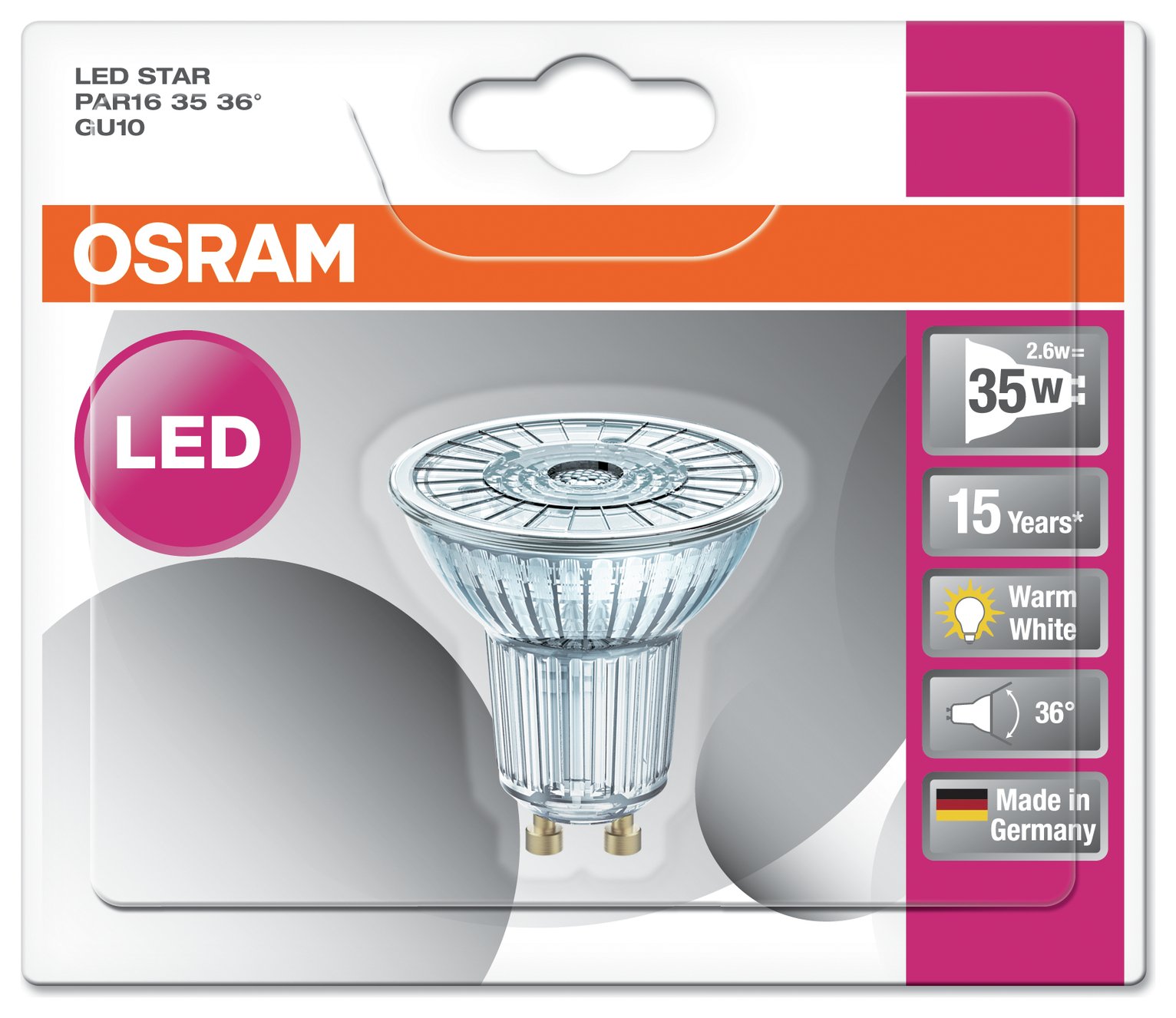 Osram  35W LED Classic Glass GU10 Bulb review