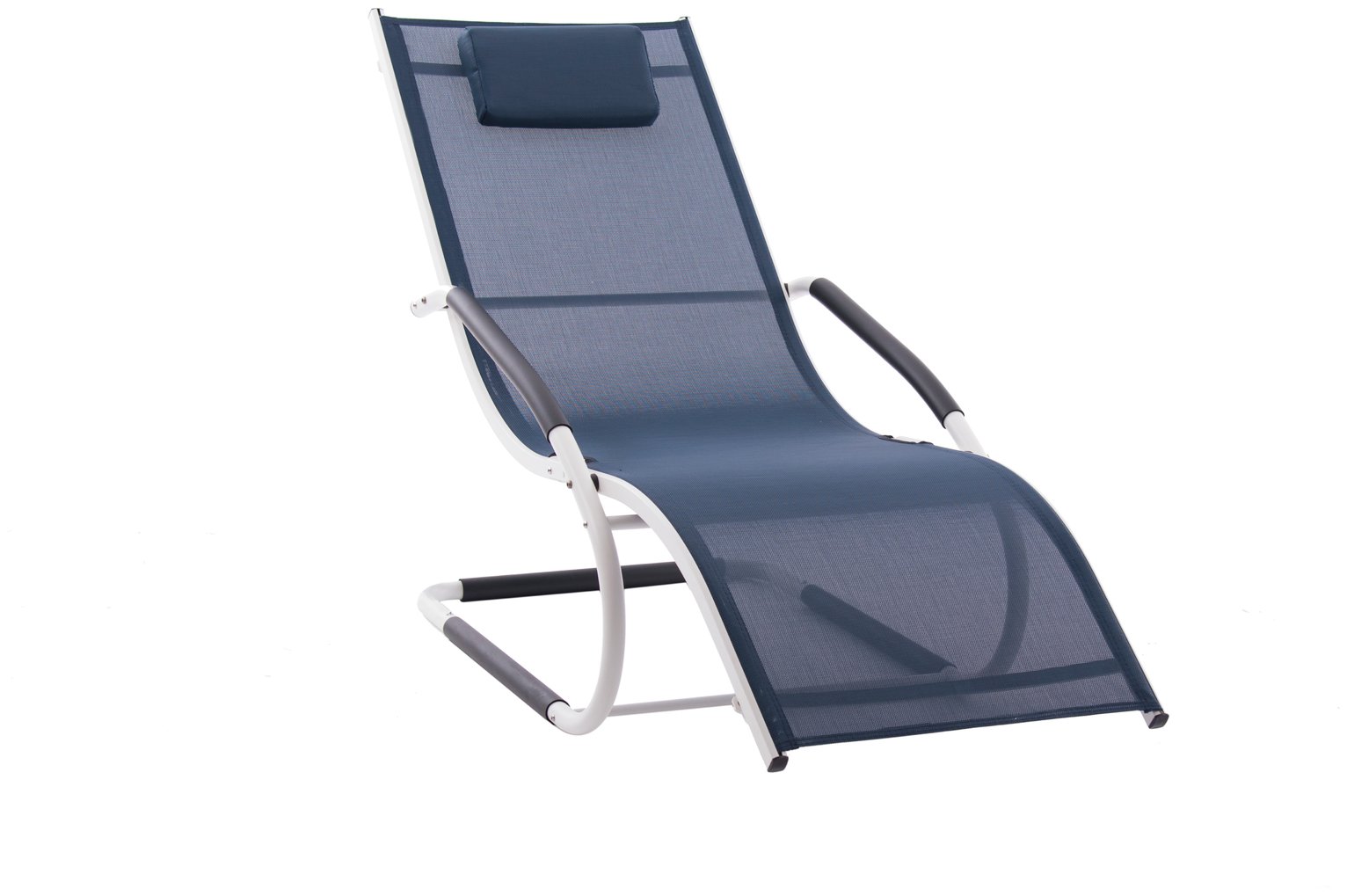 Wave Lounger- Navy on Matte White Review