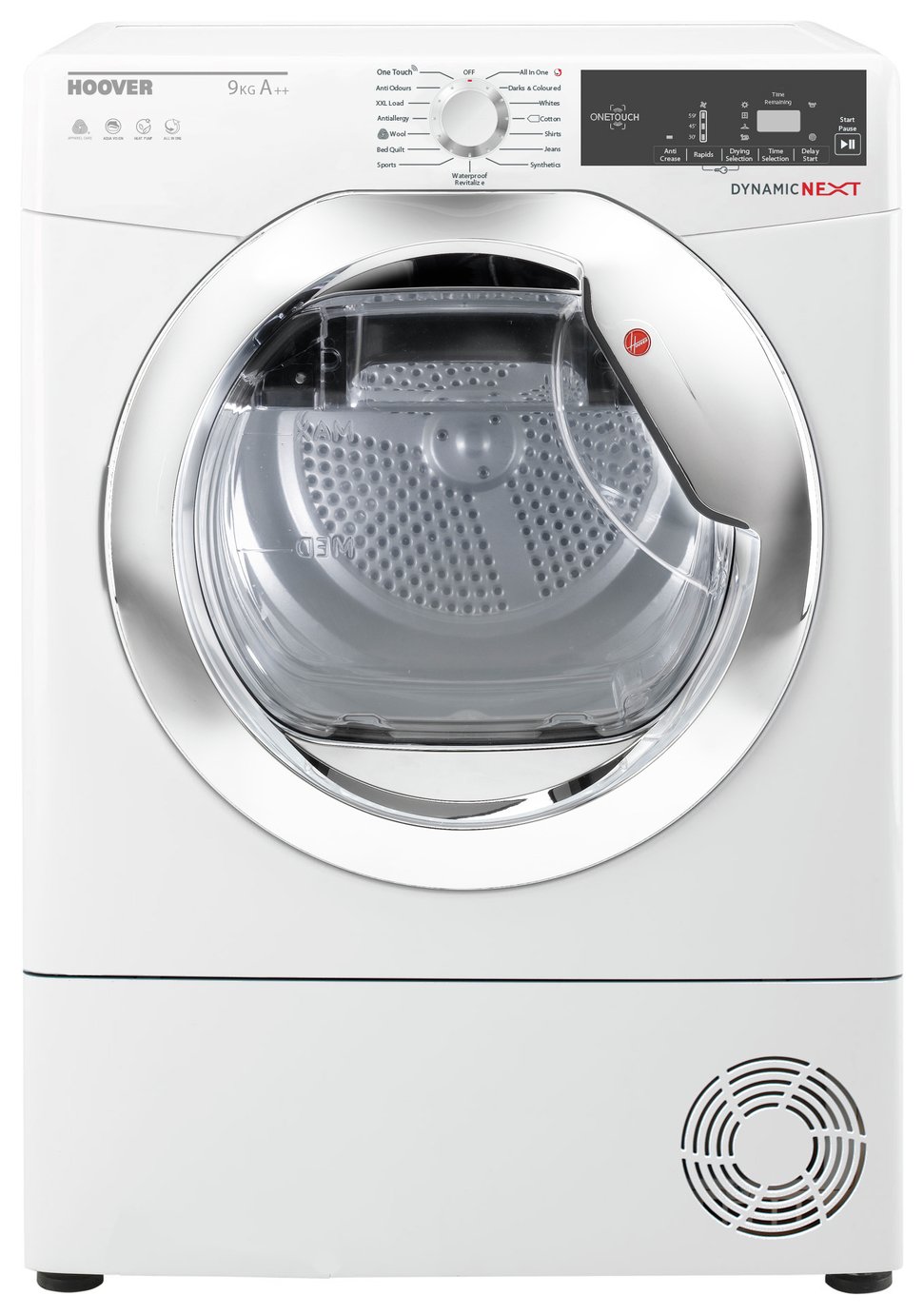 'Hoover Dxh9a2tce 9kg Heat Pump Tumble Dryer - White