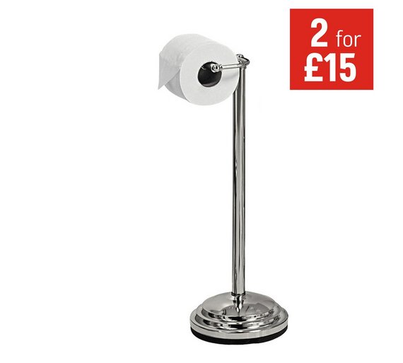 Buy HOME Freestanding Toilet Roll Holder Chrome Plated at Argos.co.uk