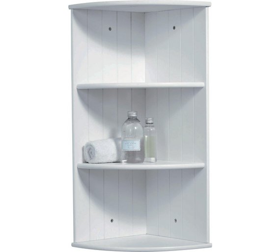 Buy HOME Tongue and Groove Corner Shelves White at Argos.co.uk Your Online Shop for Bathroom