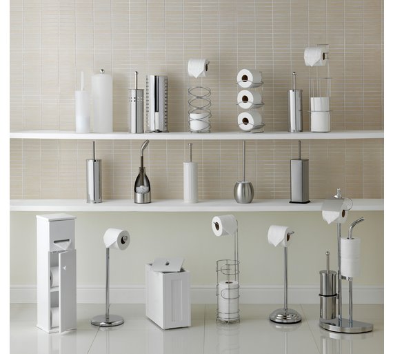 Buy Simple Value Toilet Brush and Roll Holder White at Argos.co.uk