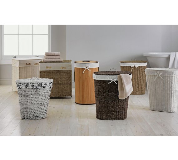 Buy HOME Laundry Basket White at Argos.co.uk Your Online Shop for