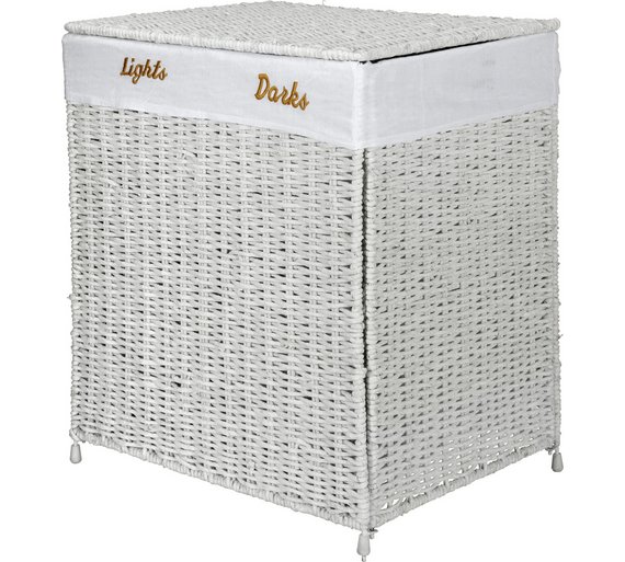 Buy HOME 120 Litre Seagrass Laundry Sorter White at Argos.co.uk