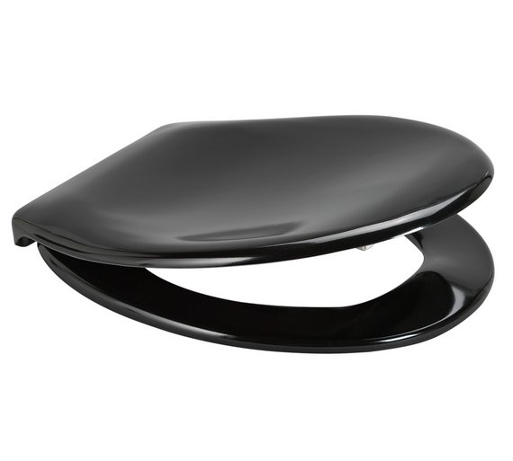 Buy HOME Slow Close Easy Clean Toilet Seat Black at Argos.co.uk