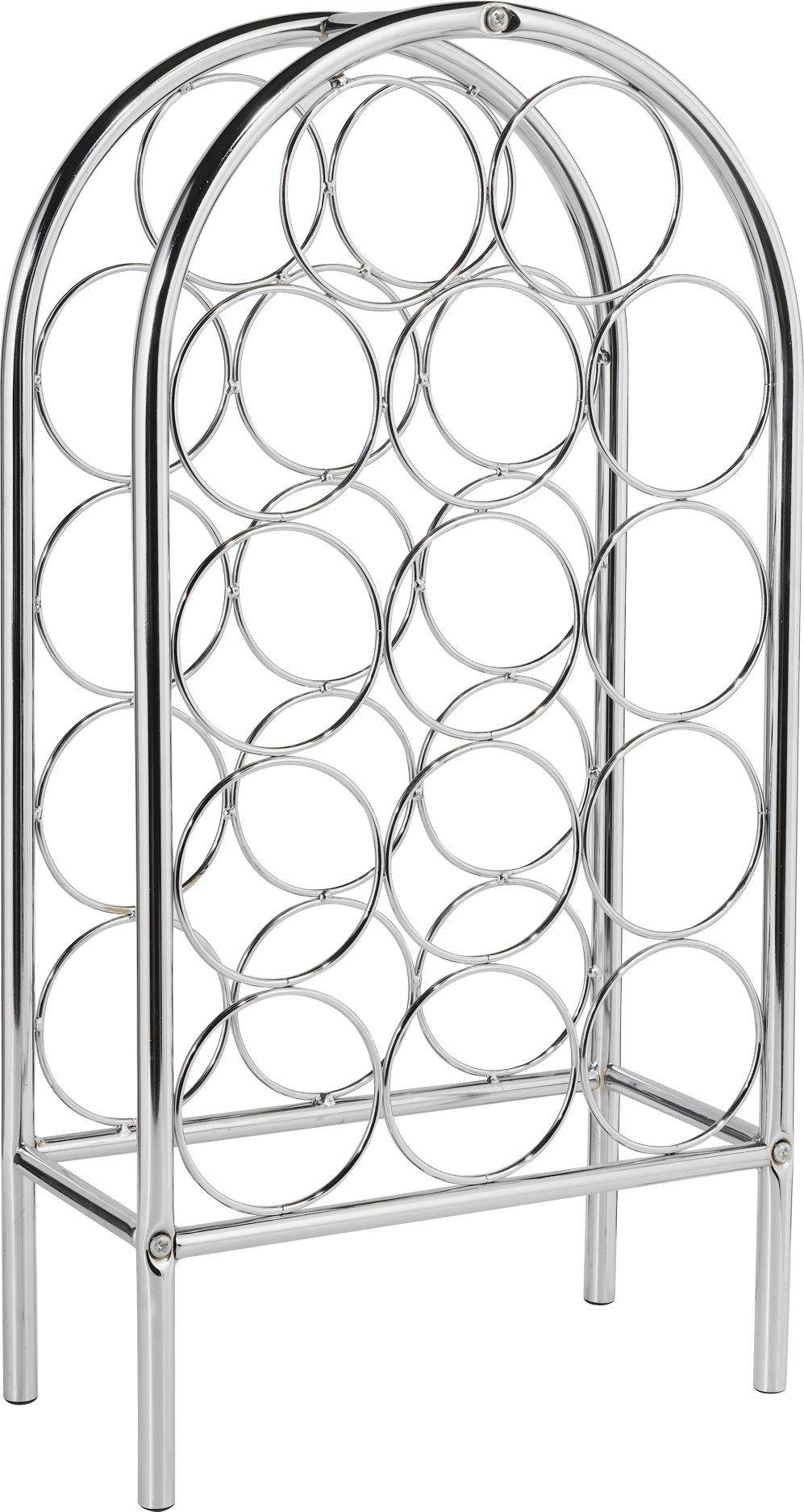 HOME - 14 Bottle Chrome Wine Rack Review