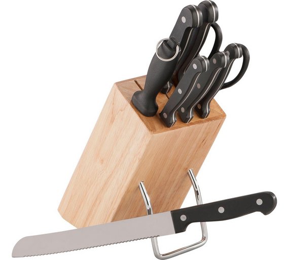 Buy HOME 8 Piece Wooden Knife Block Set at Argos.co.uk Your Online