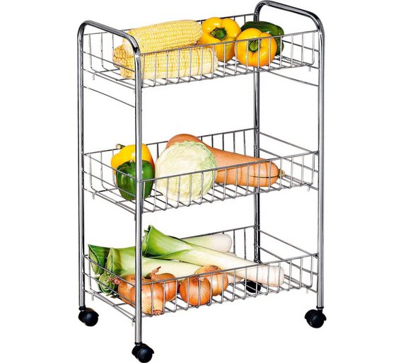Buy HOME 3 Tier Slim Kitchen Trolley at Argos.co.uk Your Online Shop