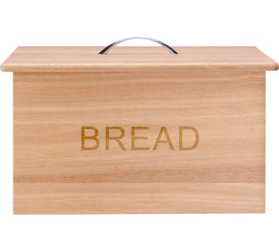 Buy HOME Oslo Traditional Wooden Bread Bin with Chrome Handles at Argos