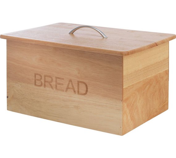 Buy HOME Oslo Traditional Wooden Bread Bin with Chrome Handles at Argos