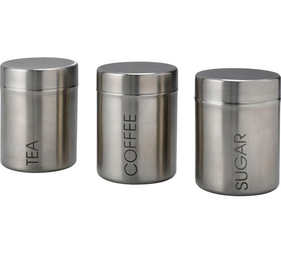 Buy HOME Stainless Steel Storage Canisters at Argos.co.uk Your Online