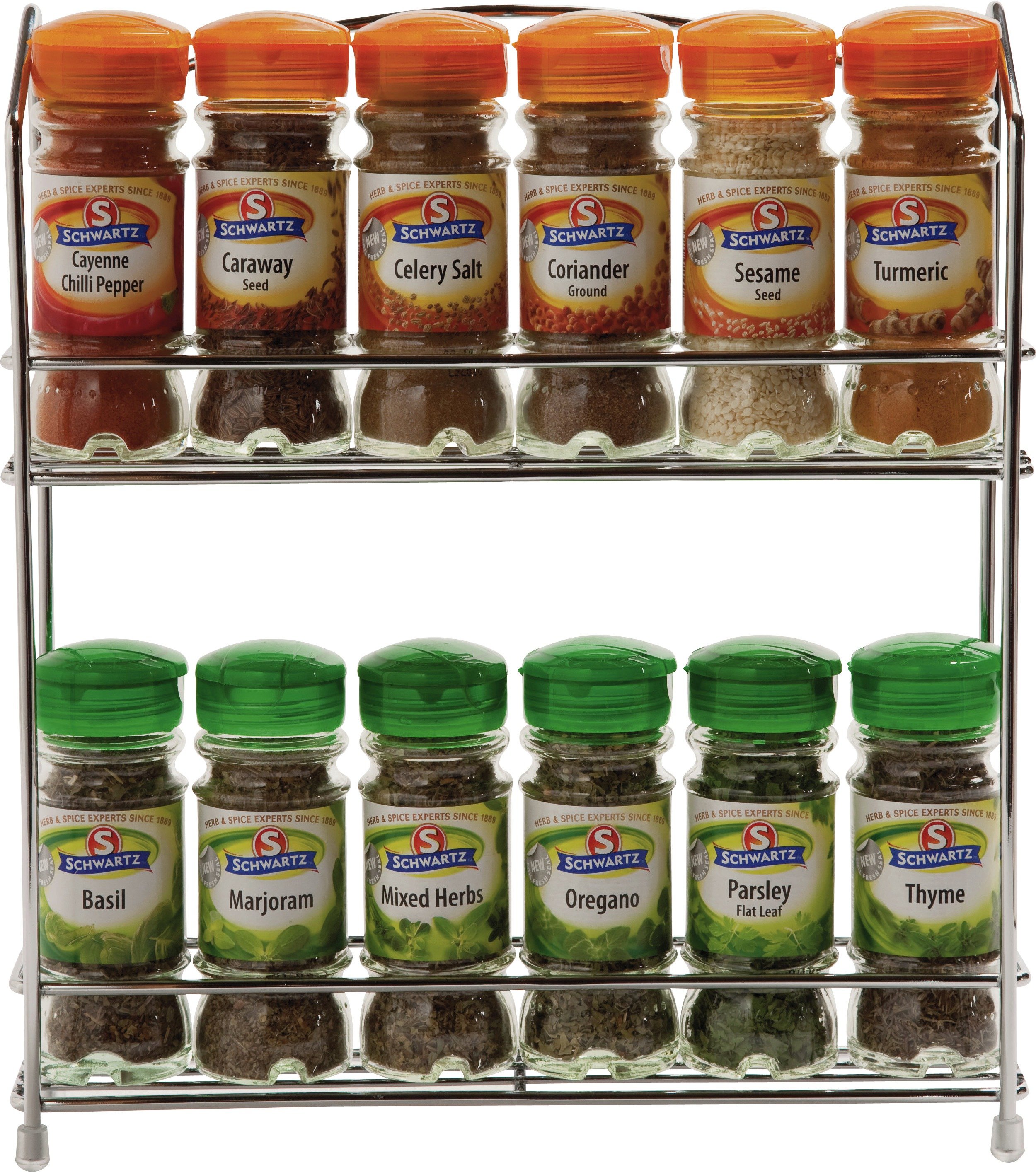 HOME - Wall Mountable Wire 12 Jar Rack with Spices Review