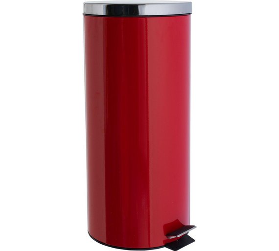 Buy HOME 30 Litre Kitchen Pedal Bin Red at Argos.co.uk Your Online