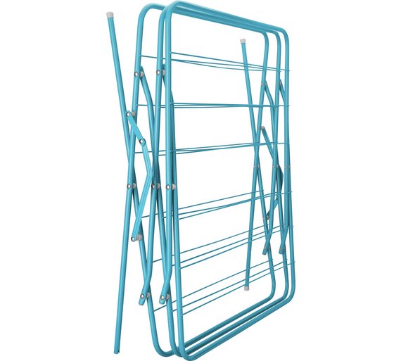 Buy ColourMatch 15m 3 Tier Indoor Clothes Airer Fiesta Blue at Argos