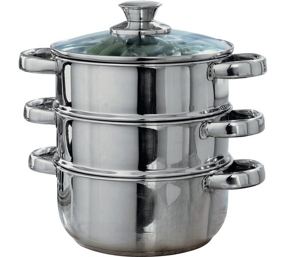 Buy HOME 18cm Stainless Steel 3 Tier Steamer at Argos.co.uk Your