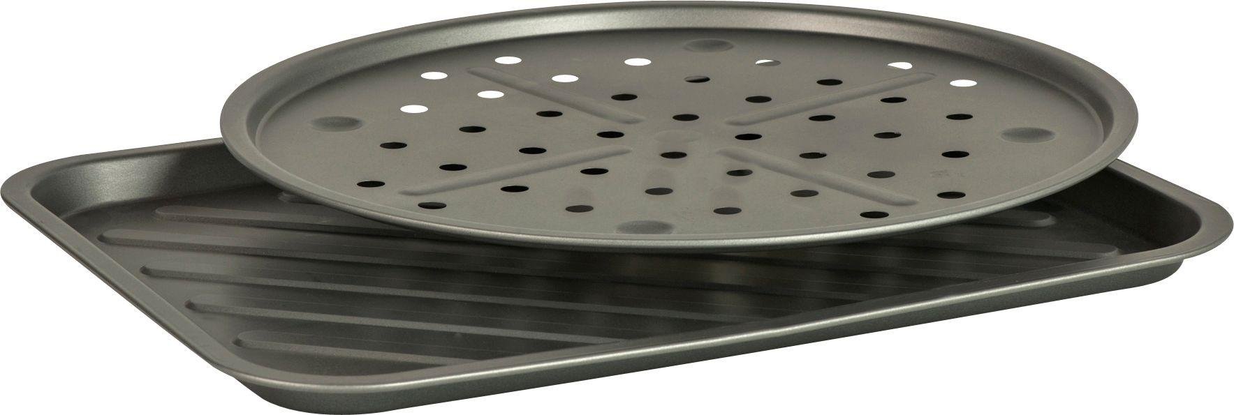 HOME - 2 Piece Non-Stick Pizza Pan and Oven Chip Tray Set Review