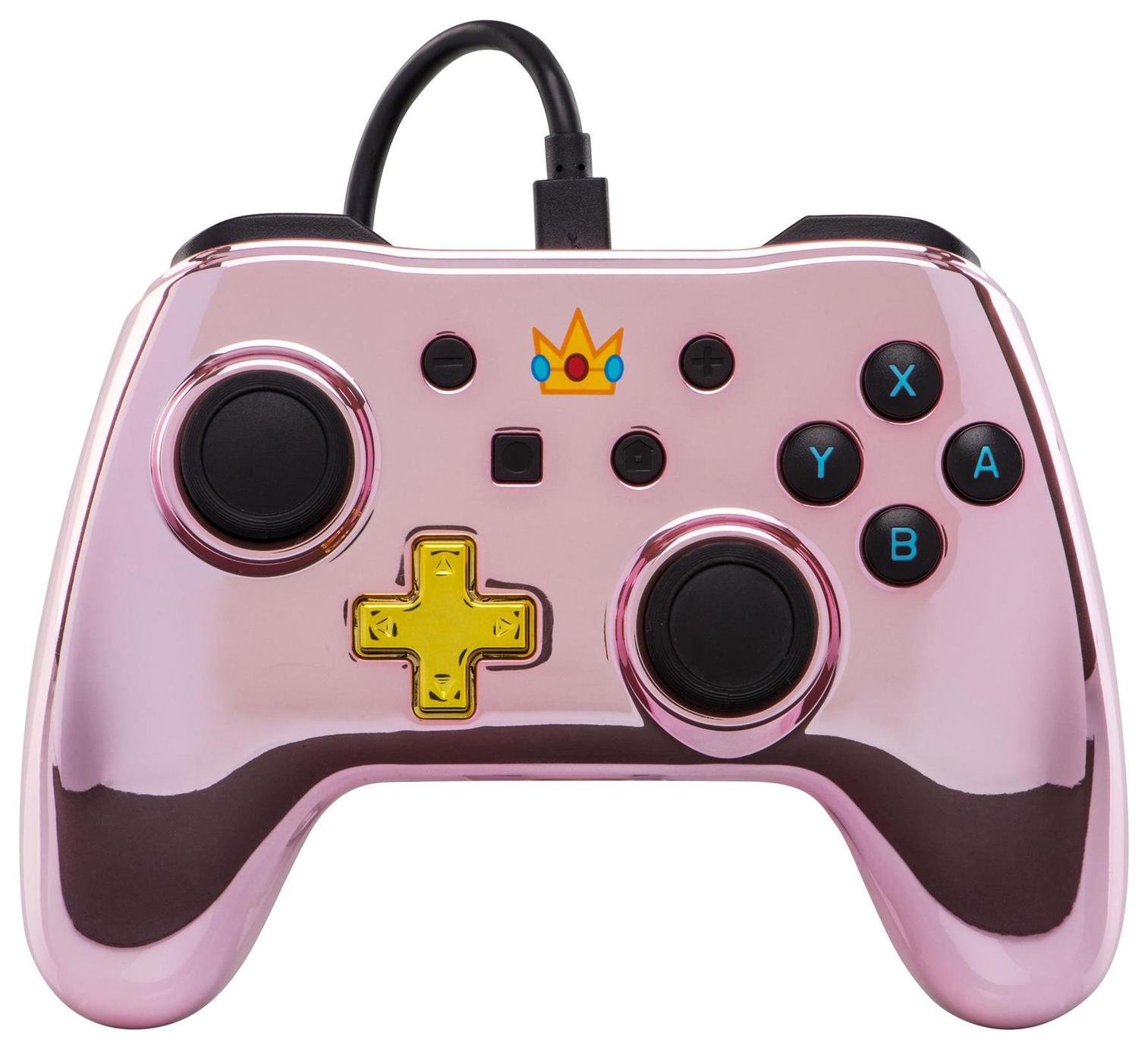 PowerA Princess Peach Nintendo Switch Controller-Chrome Pink review