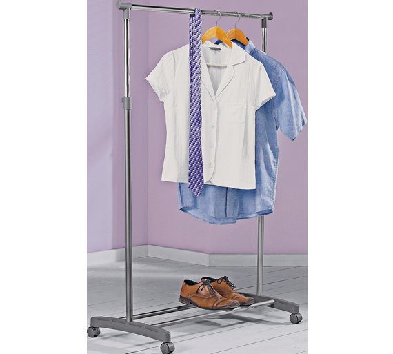 Buy HOME Adjustable Chrome Plated Clothes Rail Grey at Argos.co.uk