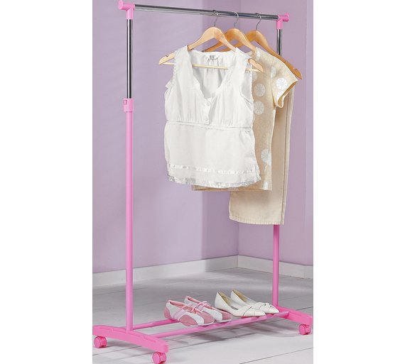 Buy HOME Adjustable Chrome Plated Clothes Rail Pink at Argos.co.uk Your Online Shop for