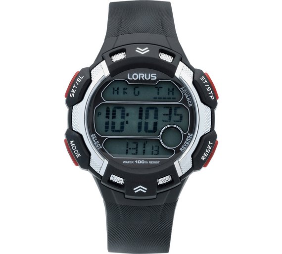 Buy Lorus Men's Black and Red Digital Watch at Argos.co.uk Your
