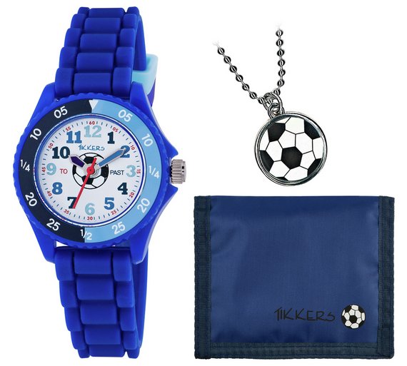 Buy Tikkers Boys' Blue Football Watch Set at Argos.co.uk Your Online