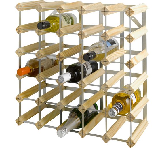 Buy HOME 30 Bottle Wooden Wine Rack at Argos.co.uk Your Online Shop