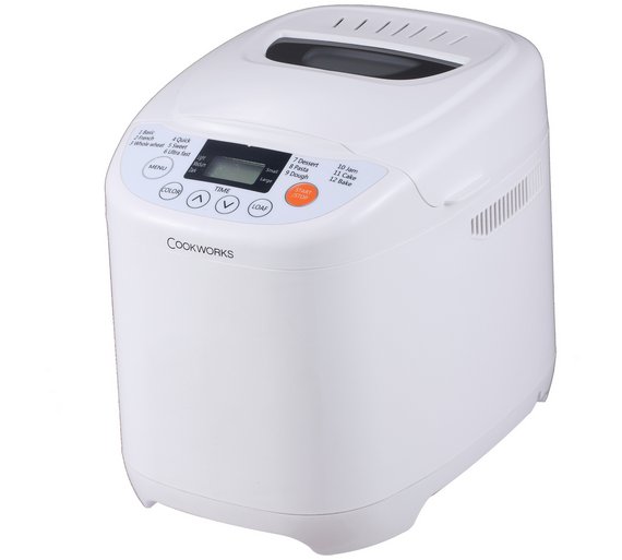 Cookworks XBM1128 Breadmaker 600W Bake Whole Range Of Different White