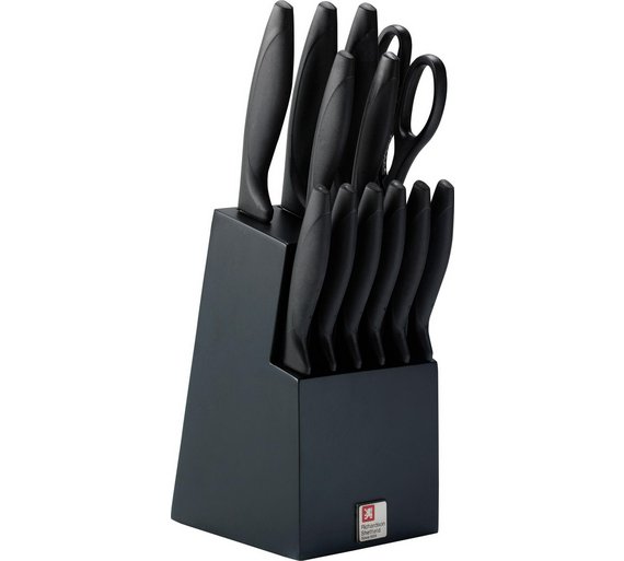 Buy Richardson Laser Cuisine 12 Piece Knife Block Set Black at Argos